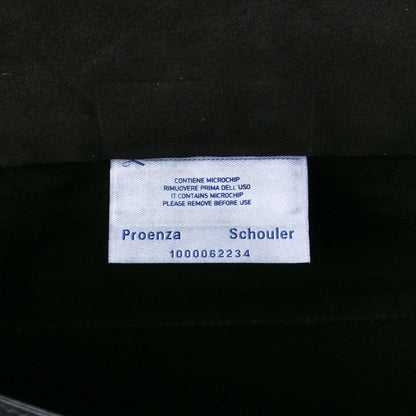 Proenza Schouler Pebbled Calfskin Double Sided PS Courier Bag Black 7 of 12