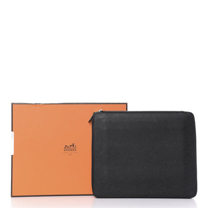 Hermes Epsom E-Zip iPad Notebook Cover Black 17 of 17