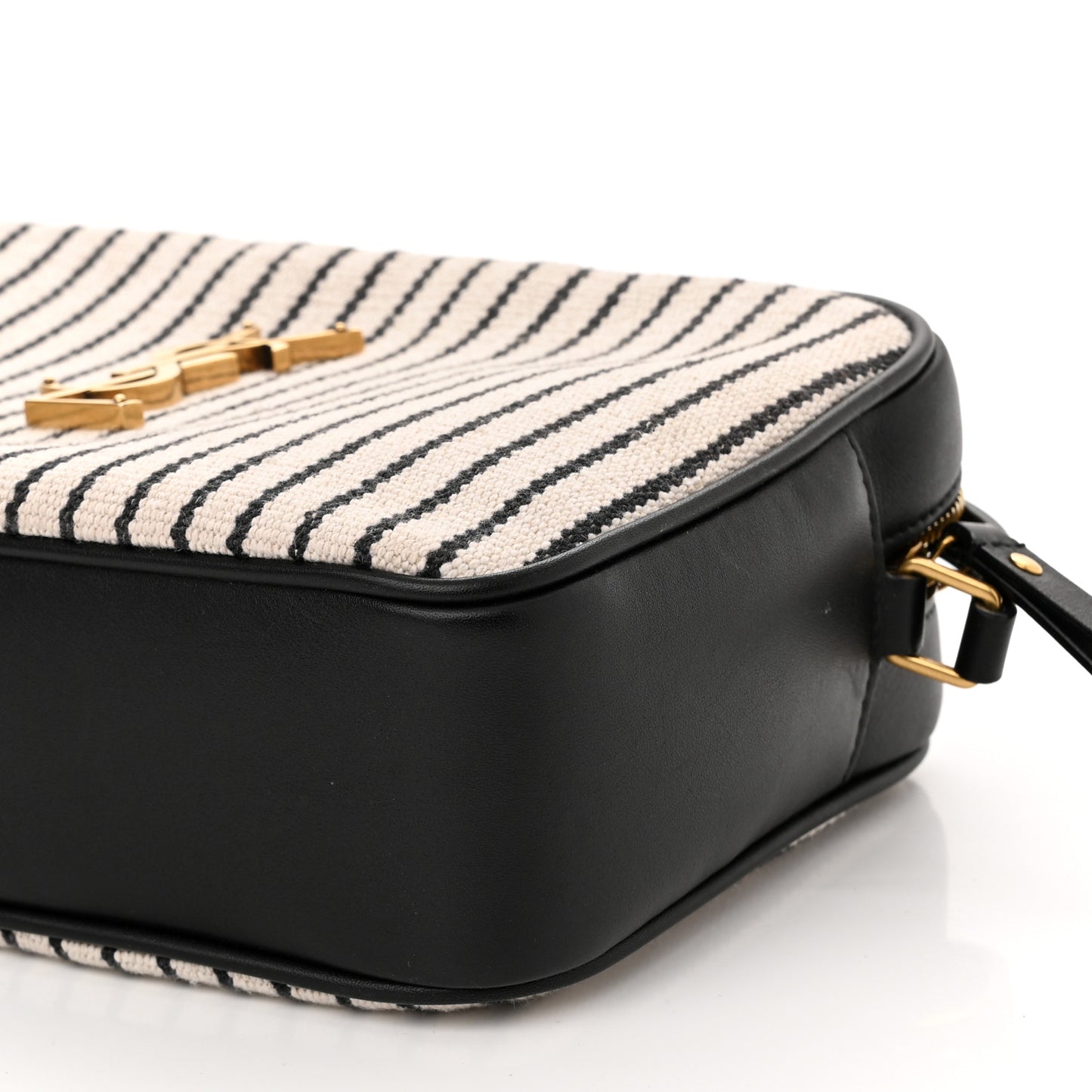 Canvas Calfskin Monogram Lou Camera Bag Black Grey Cream