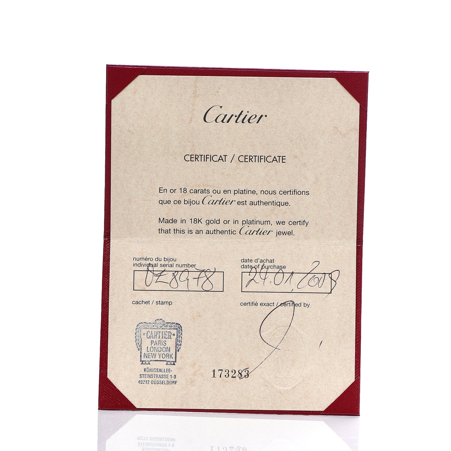 Cartier 18K White Gold Diamond 4mm LOVE Wedding Band Ring 48 4.5 4 of 4