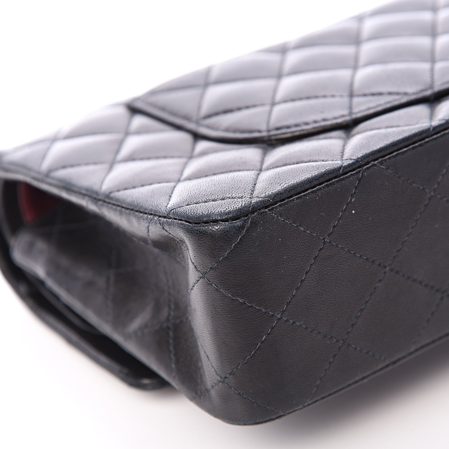 Chanel Lambskin Quilted Medium Double Flap Black 11 of 22