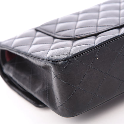 Chanel Lambskin Quilted Medium Double Flap Black 11 of 22