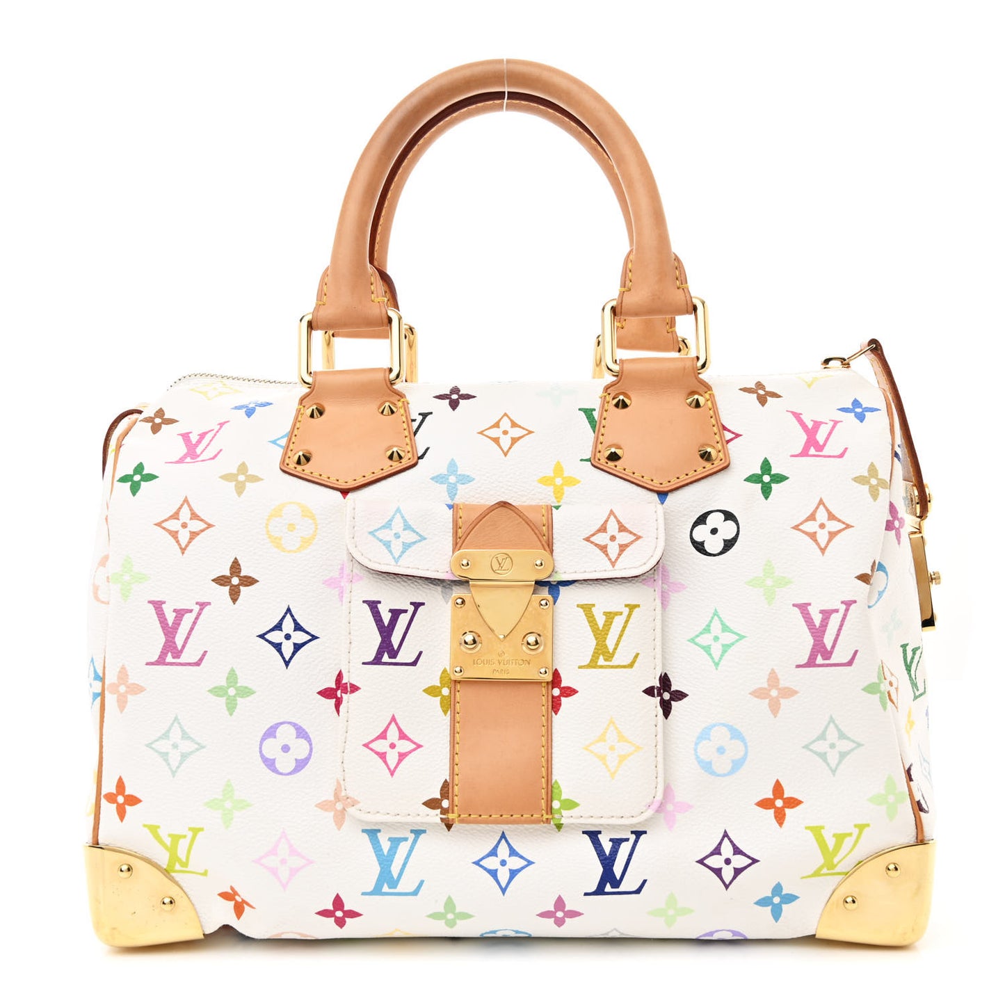 Monogram Multicolor Speedy 30 White