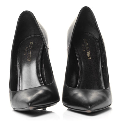 Saint Laurent Calfskin Opyum 110 Pumps 39 Black Gold 2 of 7