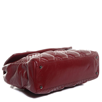 Chanel Lambskin In and Out Maxi Flap Red 4 of 7