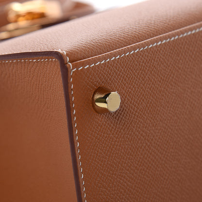 Hermes Epsom Kelly Sellier 25 Gold 8 of 34