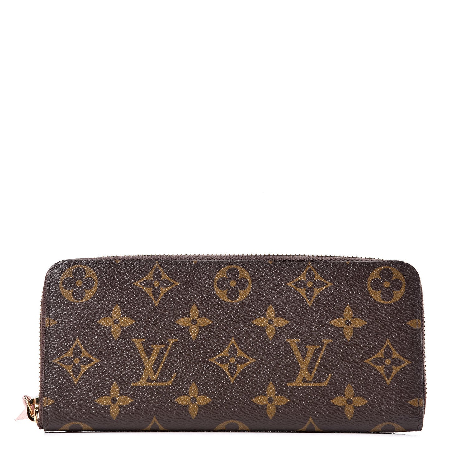 Monogram Clemence Wallet Rose Ballerine