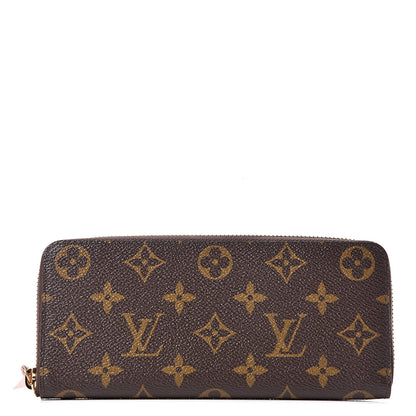 Louis Vuitton Monogram Clemence Wallet Rose Ballerine 1 of 10