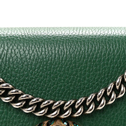 Gucci Pebbled Calfskin Small Dionysus Shoulder Bag Emerald 8 of 10