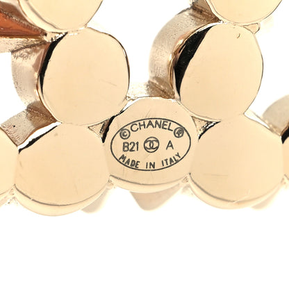 Chanel Pearl Crystal CC Brooch White Gold 3 of 3