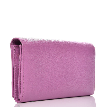 Balenciaga Agneau Classic Hardware Money Wallet Rose Berlingot 3 of 7