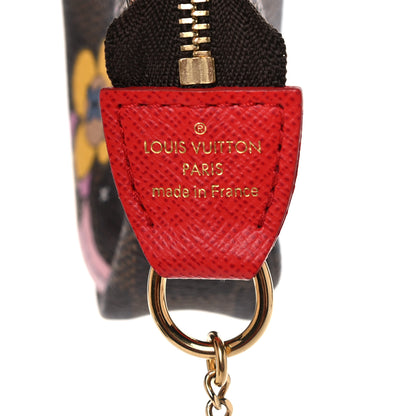 Louis Vuitton Damier Ebene 2019 Christmas Animation Mini Pochette Accessories Red 6 of 7