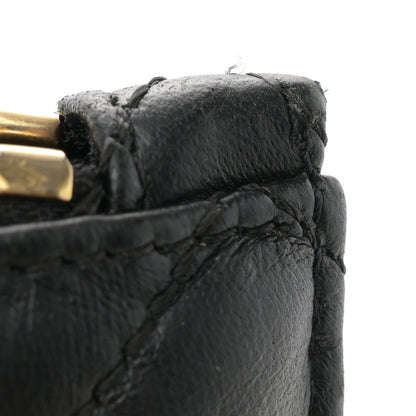 Versace Calfskin Quilted Small Tribute Icon Pouch Black 9 of 11