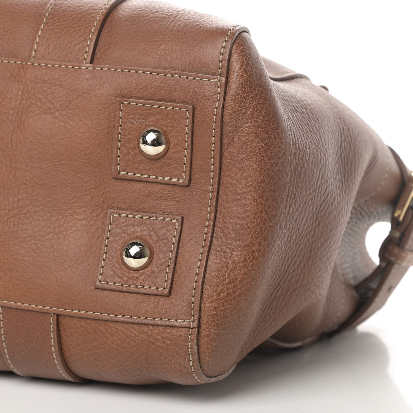 Natural Leather Small Buckle Bayswater Oak