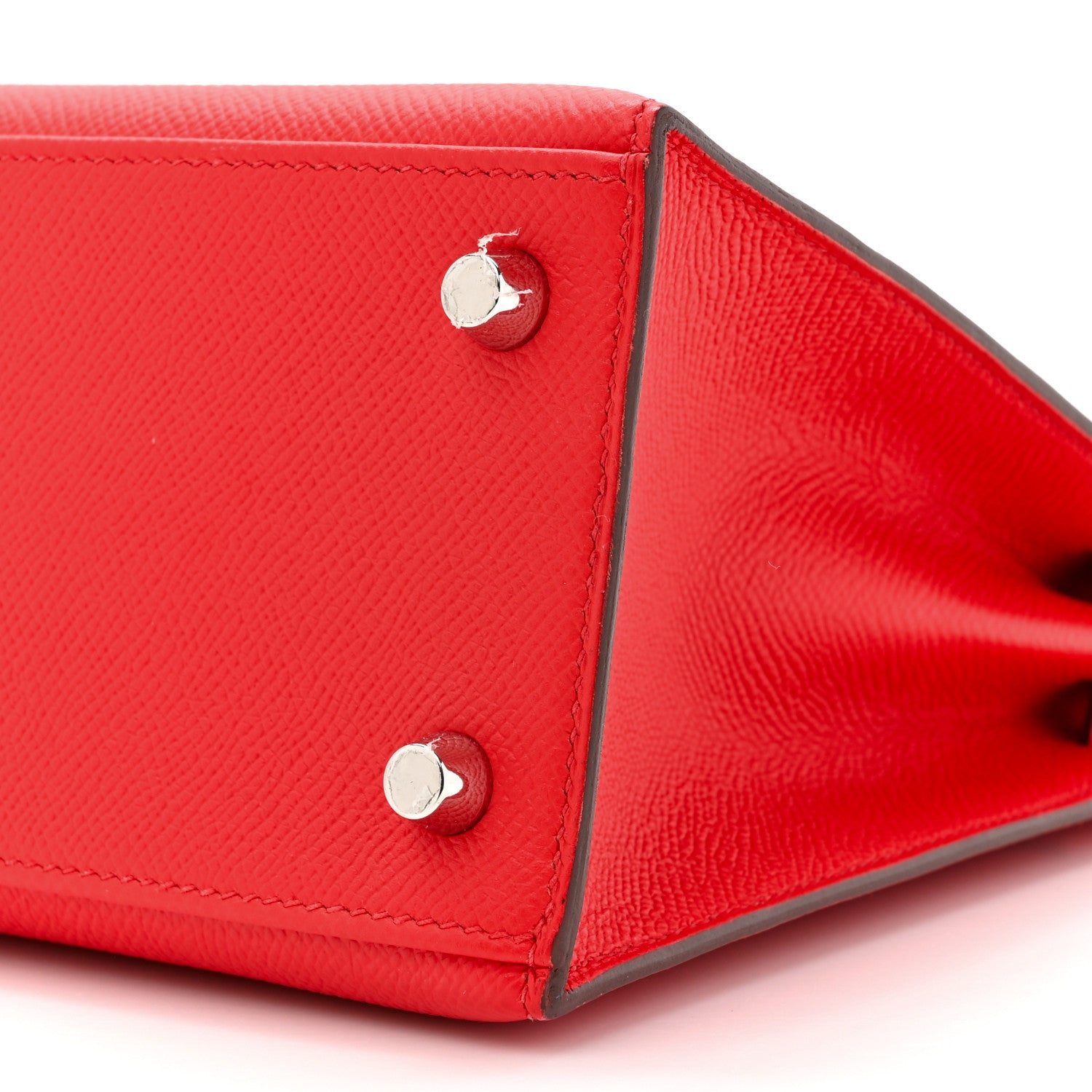 Hermes Epsom Kelly Sellier 25 Rouge De Coeur 9 of 17