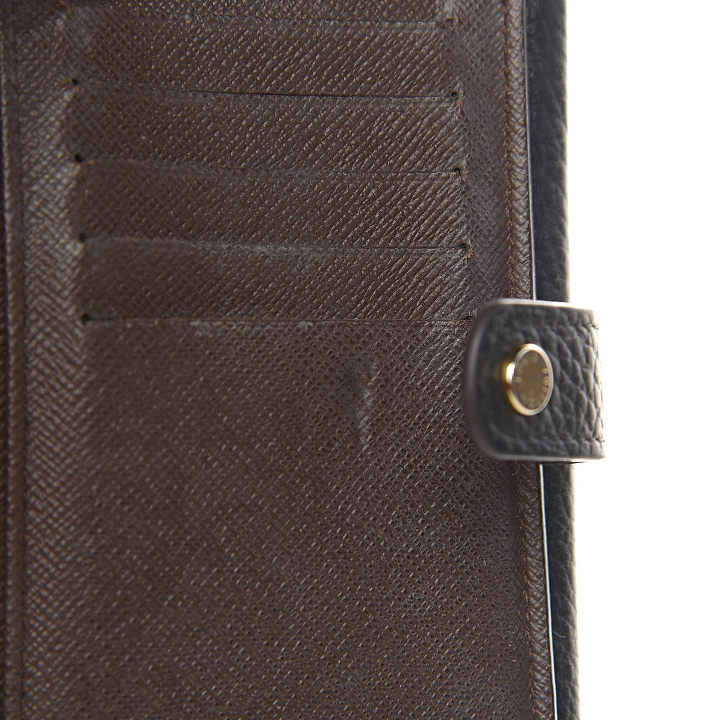 Damier Ebene Normandy Compact Wallet Black