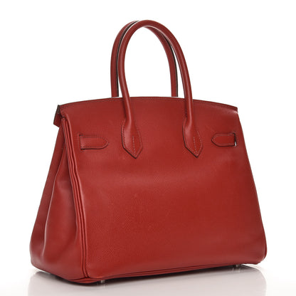 Hermes Epsom Birkin 30 Rouge Garance 3 of 38