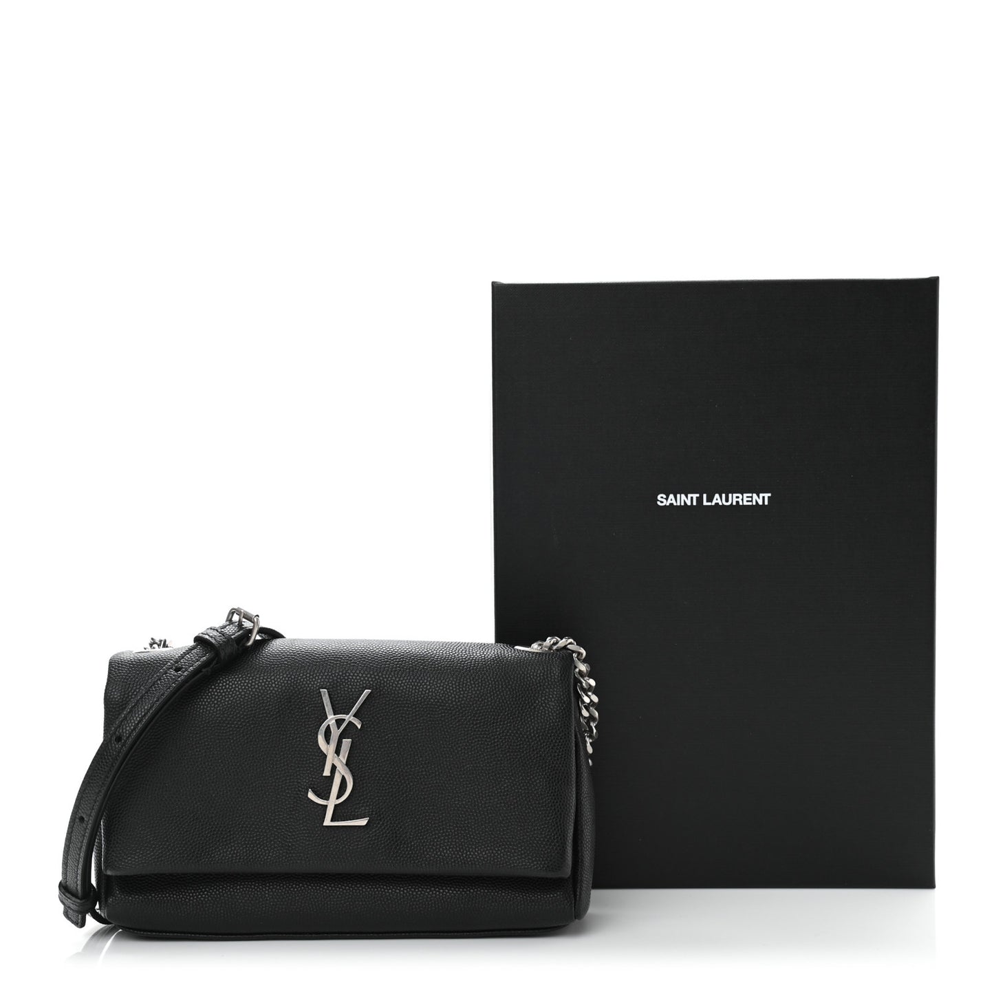 Grain De Poudre Monogram Toy West Hollywood Fold-Over Bag Black