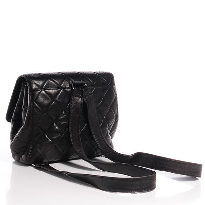 Chanel Lambskin Quilted Backpack Black 3 of 10