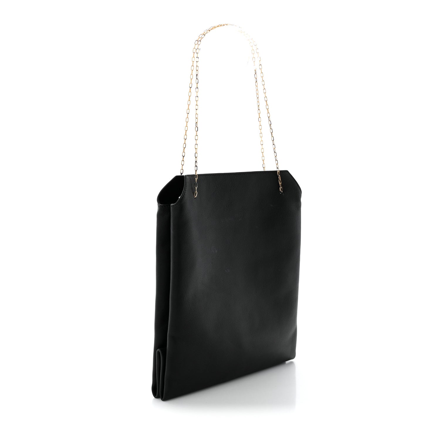 Smooth Calfskin Small Lunch Bag Black
