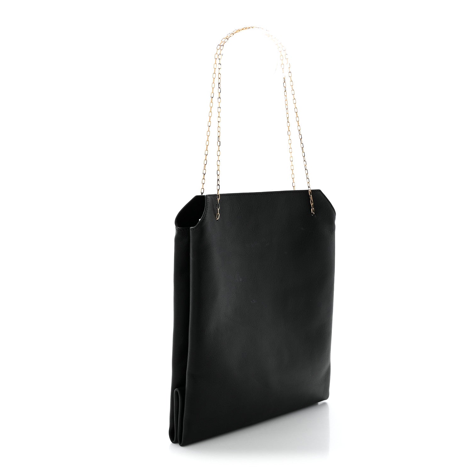 The Row Smooth Calfskin Small Lunch Bag Black 3 of 10