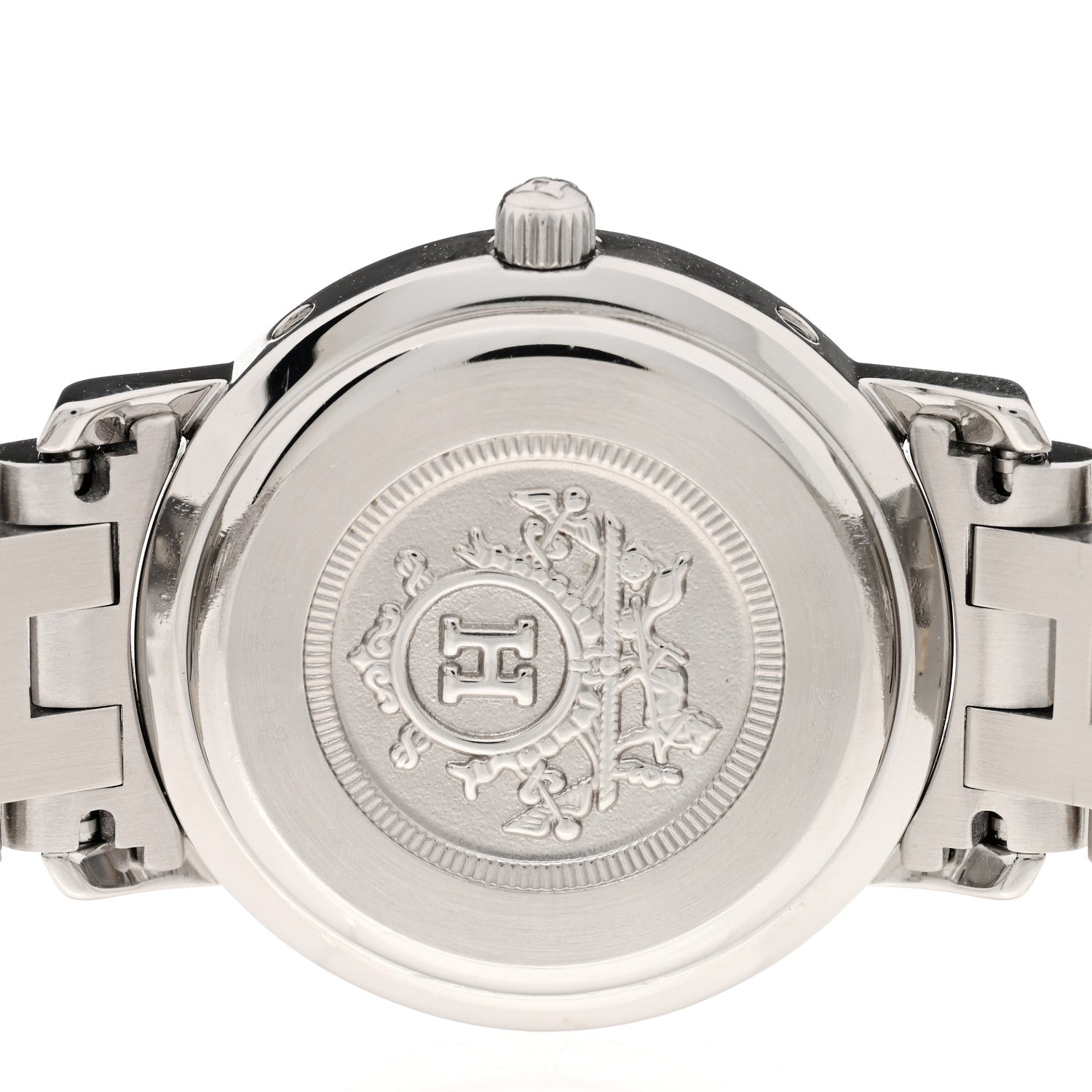 Hermes Stainless Steel 24mm Clipper Quartz Watch Gold 4 of 4