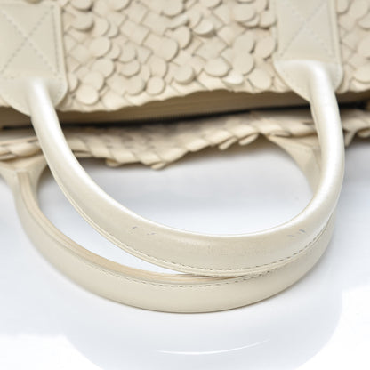 Bottega Veneta Nappa Intrecciato Medium Paillettes Cabat Cream 10 of 10