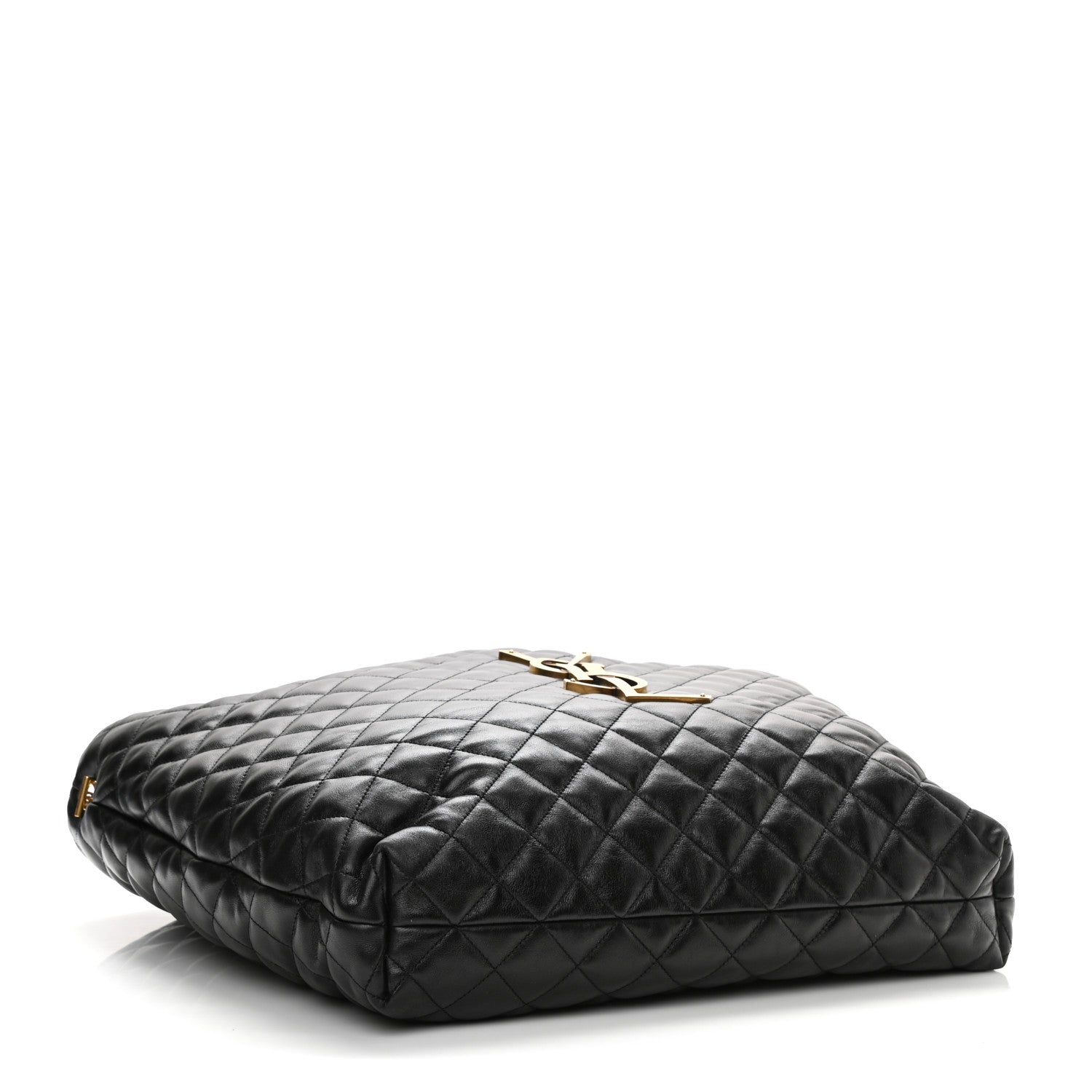 Saint Laurent Lambskin Quilted Maxi Icare Shopping Tote Black 5 of 11