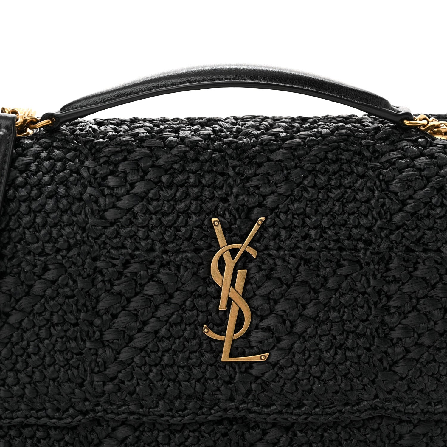 Saint Laurent Raffia Monogram Medium Jamie Black 9 of 11