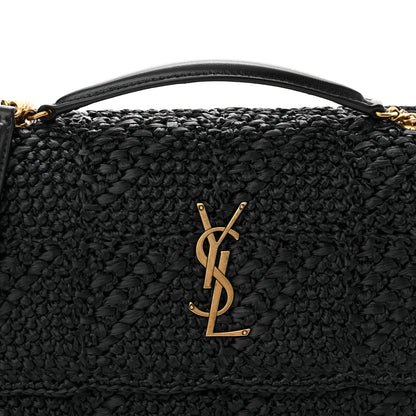 Saint Laurent Raffia Monogram Medium Jamie Black 9 of 11