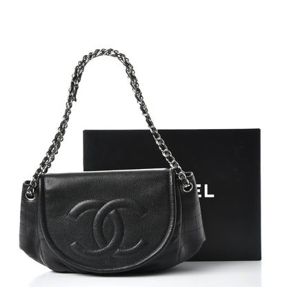 Chanel Caviar Half Moon Large Flap Black 10 of 10