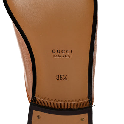 Gucci Malaga Kid Womens Princetown Slippers 36.5 Cognac 6 of 10