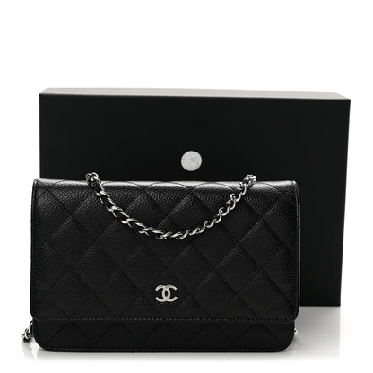 Chanel Caviar Quilted Wallet on Chain WOC Black 13 of 13