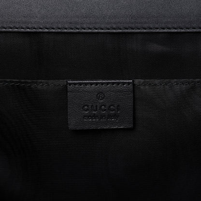 Gucci X SEGA Calfskin GUCCY Stars Portfolio Bag Black Gold 8 of 9