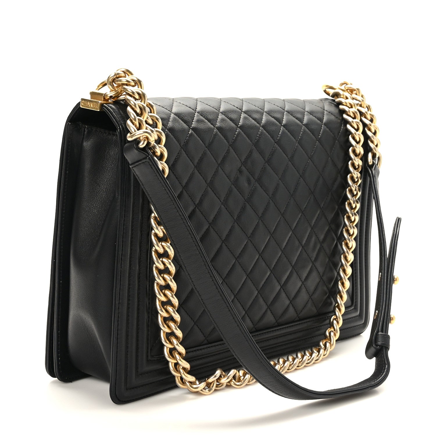 Chanel Calfskin Quilted Large Boy Flap Black 2 of 9