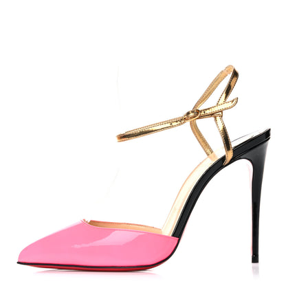 Christian Louboutin Patent Specchio Rivierina 100 Pumps 37 Shocking Pink 1 of 16