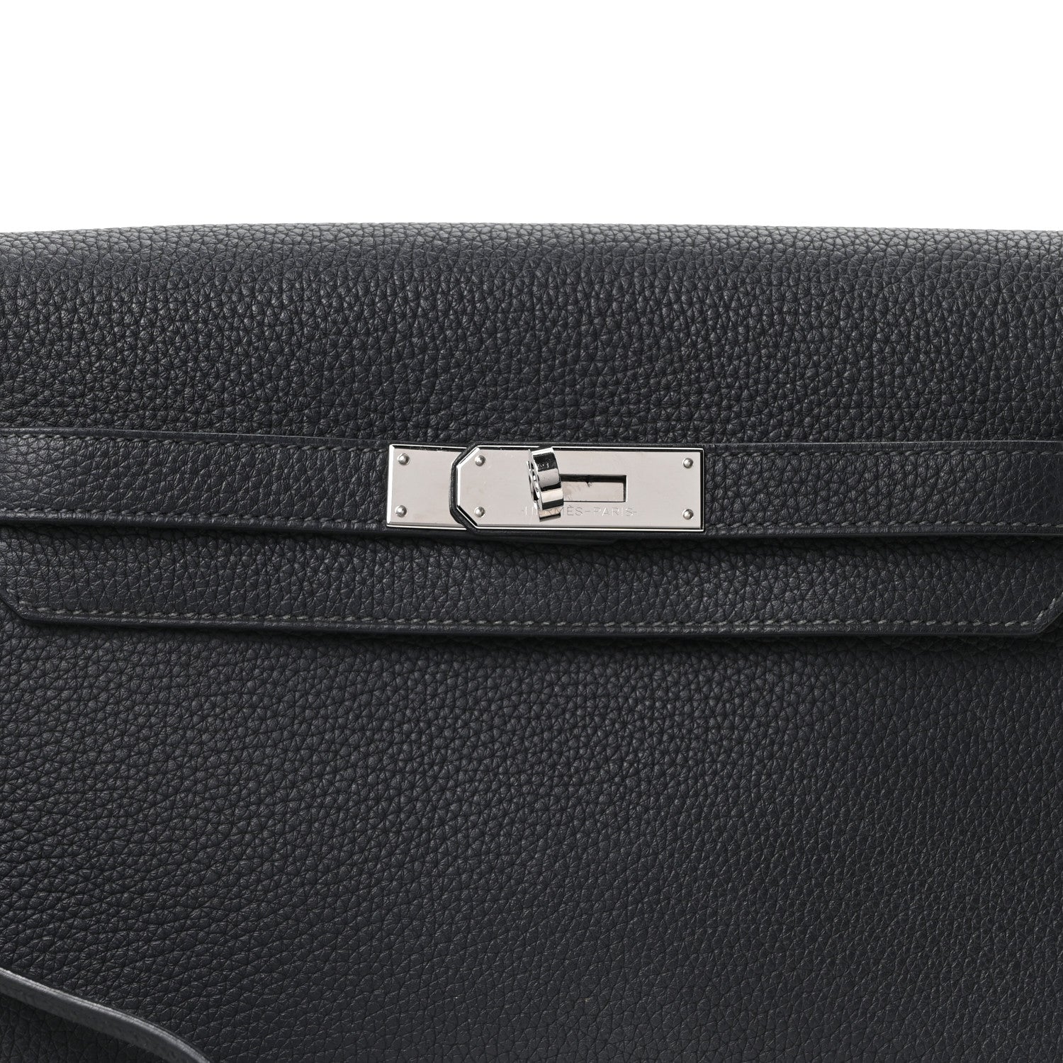 Hermes Togo Kelly Depeches 25 Pouch Black 7 of 9
