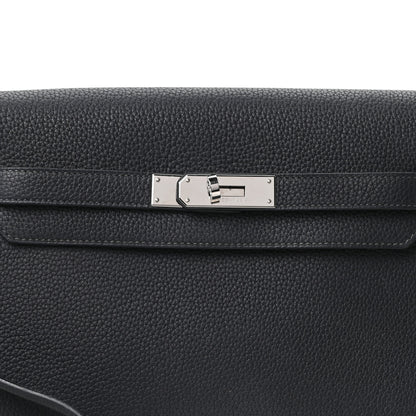 Hermes Togo Kelly Depeches 25 Pouch Black 7 of 9