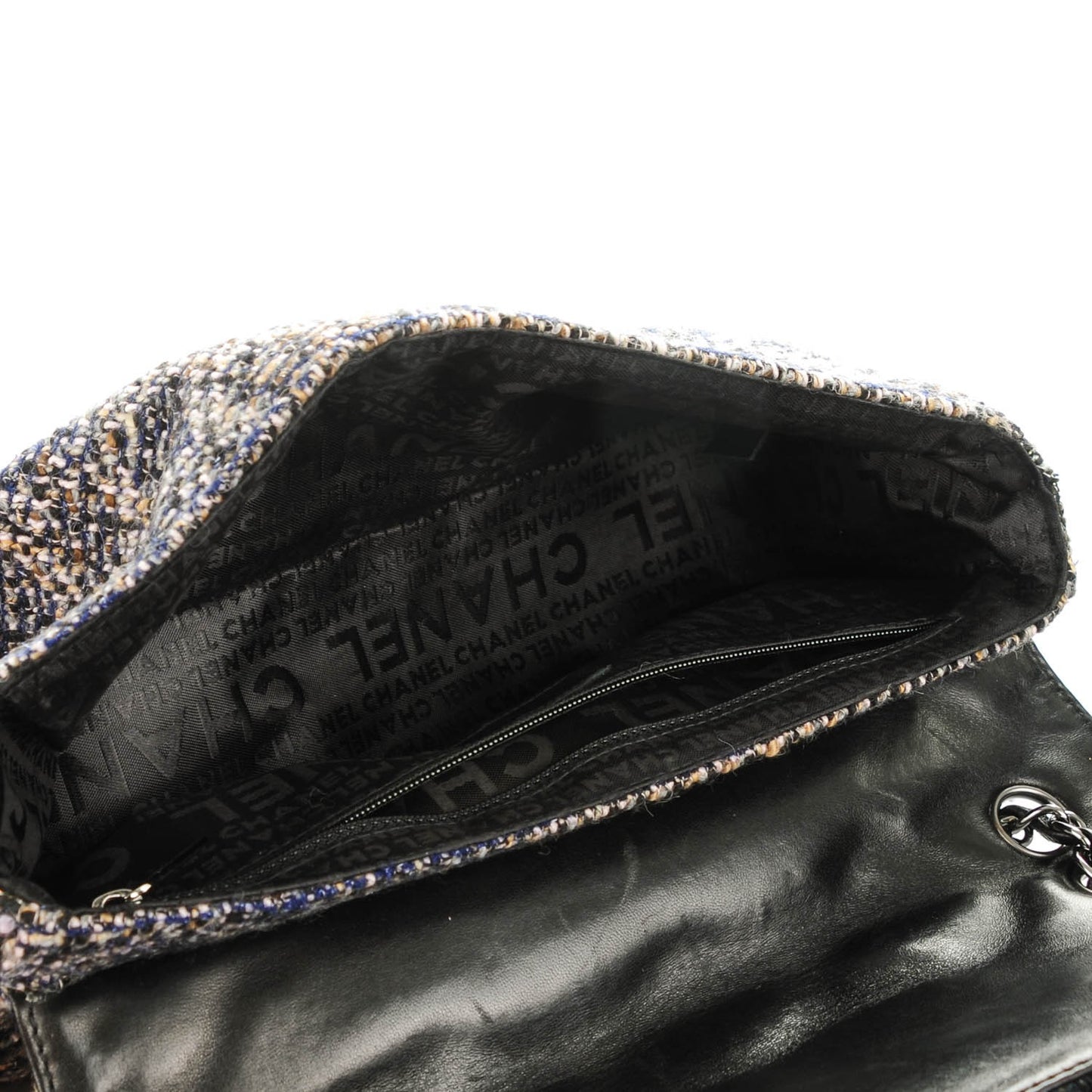 Tweed Medium Fantasy Flap Black