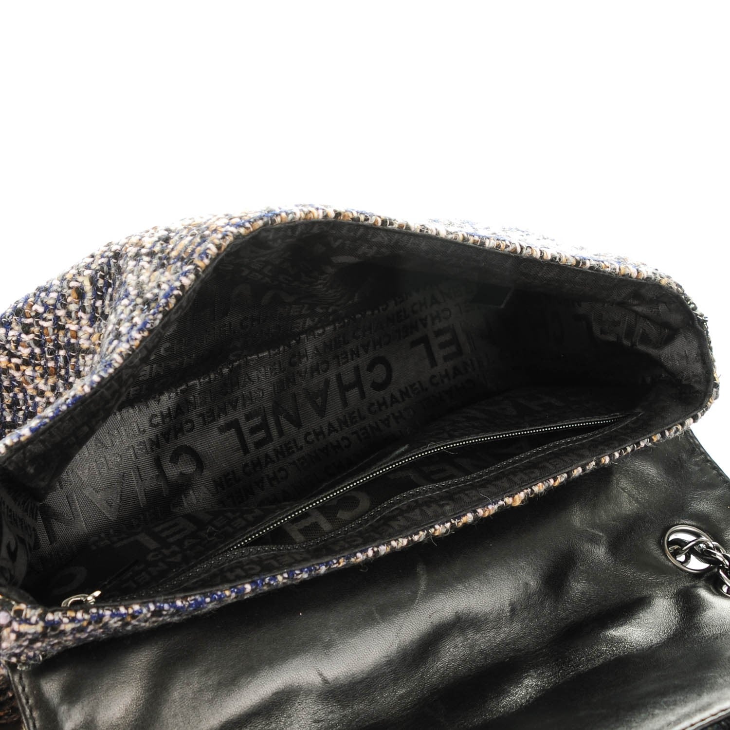 Chanel Tweed Medium Fantasy Flap Black 6 of 8