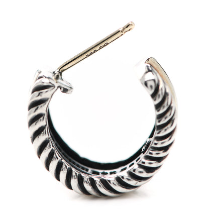 David Yurman Sterling Silver 14K Yellow Gold 16mm Cable Classics Hoop Earrings 6 of 6