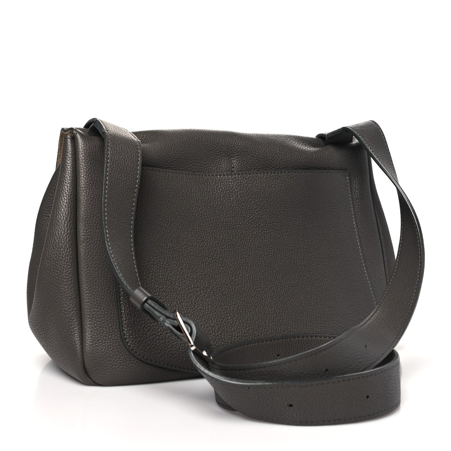 Calfskin Small Mail Bag Ash Grey