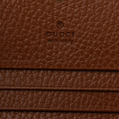 Gucci New Denim GG Monogram Dollar Calfskin Horsebit 1955 Card Case Wallet Blue Tea Cuir Epilog 6 of 7