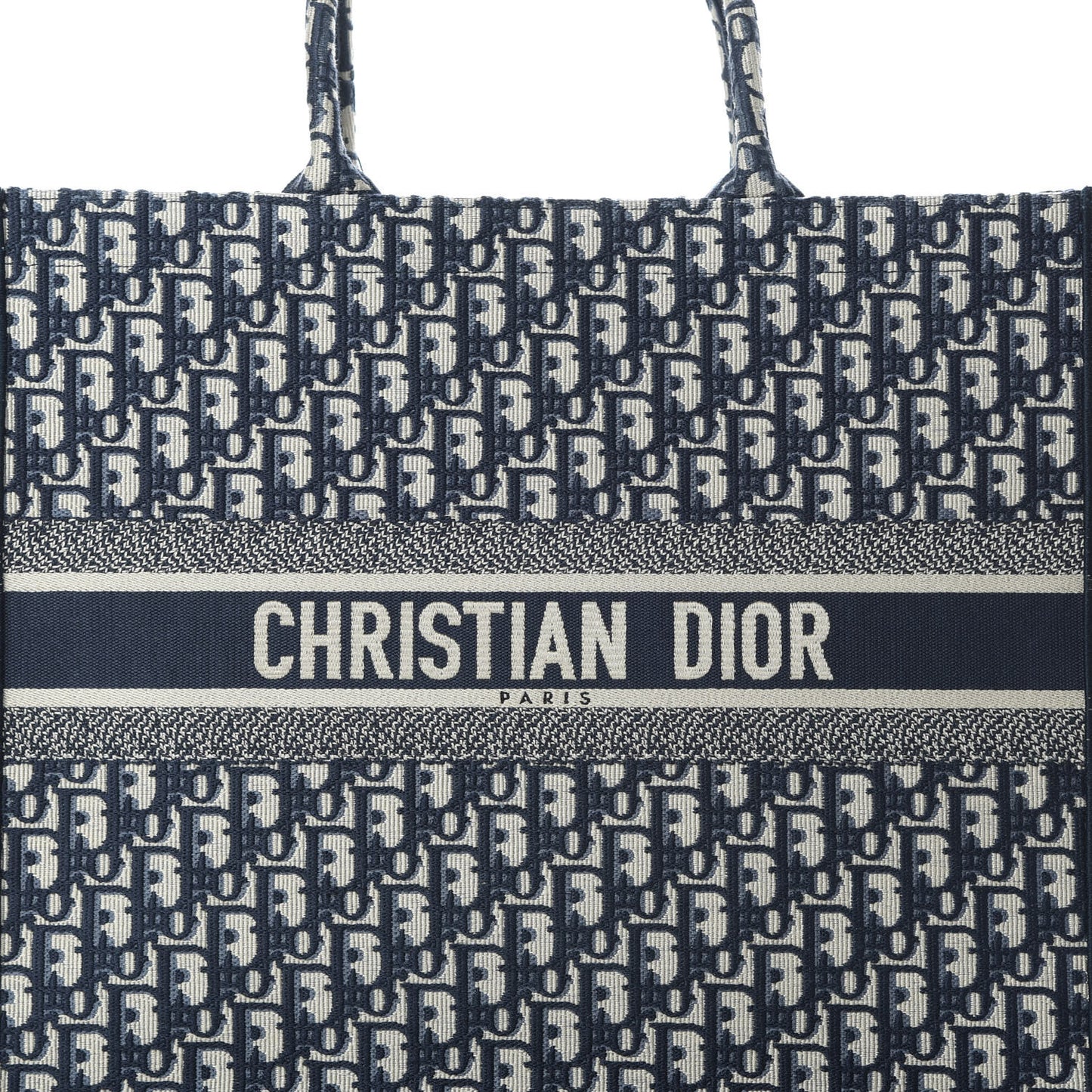 Oblique Book Tote Blue Multicolor