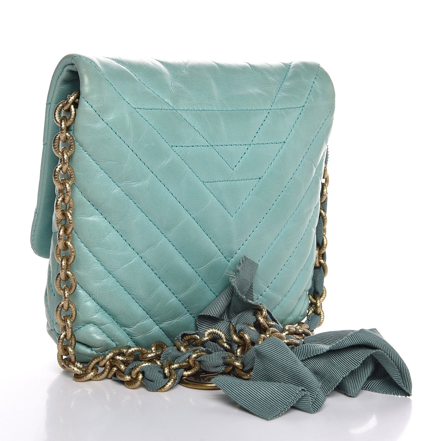 Lanvin Calfskin Quilted Mini Happy Pop Crossbody Vert Clair 3 of 11