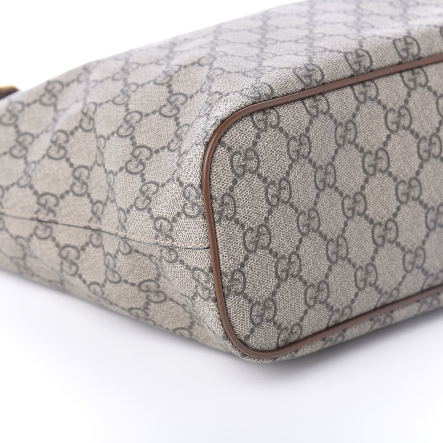 Gucci Soft GG Supreme Monogram Small Crossbody Tote Beige Cuir 7 of 11