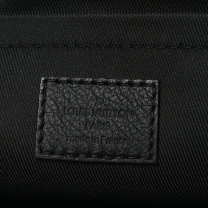 Louis Vuitton Shadow Calfskin Monogram Pochette Voyage Souple Black 6 of 9