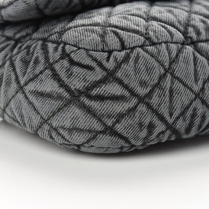 Chanel Washed Denim Quilted Small Denimpression Flap Grey Black 9 of 11