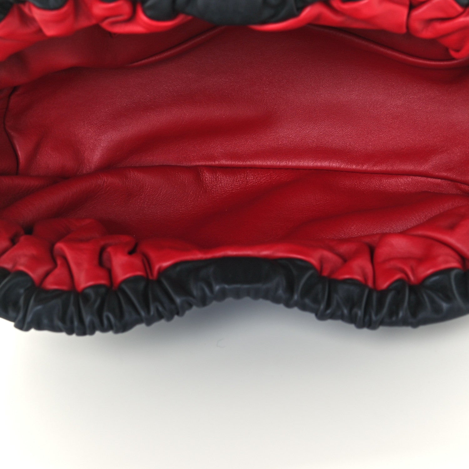 Mansur Gavriel Lambskin Cloud Clutch Black Flamma 7 of 9