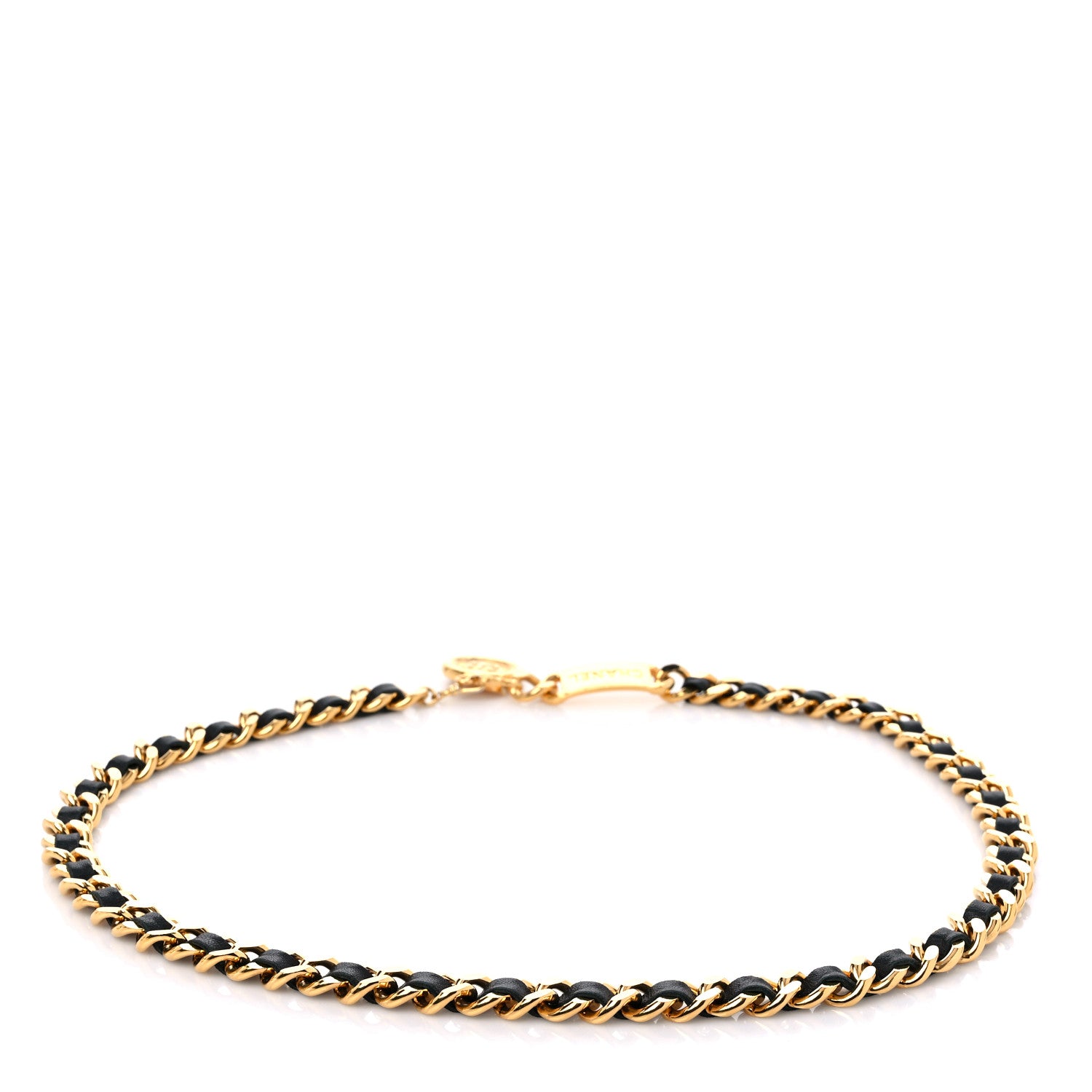 Chanel Lambskin Chain CC Medallion Belt Black Gold 2 of 5